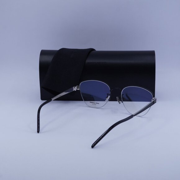 Saint Laurent SL M64 004 Cat Eye Eyeglasses 54mm – Black/Silver - Picture 10 of 10